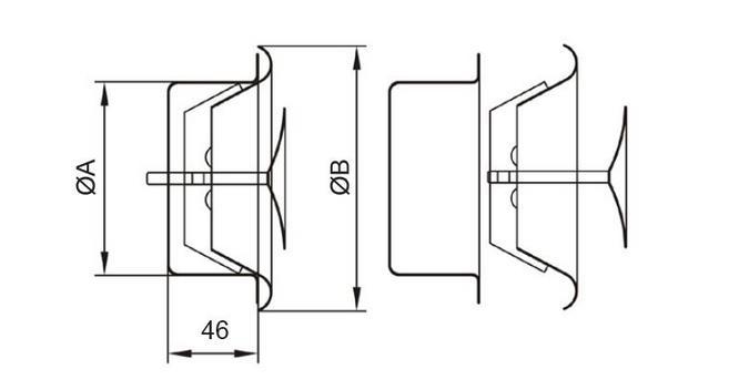 Диффузор-анемостат приточный D100мм (FK020) - фото 2 - id-p77103640