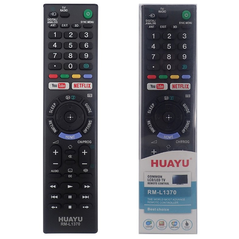 Универсальный пульт ДУ для телевизоров Sony HUAYU RM-L1370 (черный) - фото 2 - id-p77103870