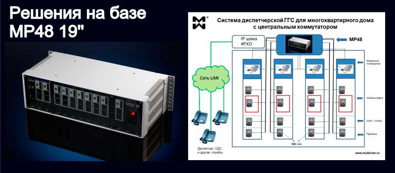 Мини АТС Maxicom базовый блок MP48, 6 мест для плат расширения (настенное исполнение) - фото 5 - id-p77119859