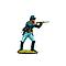 Коллекционный солдатик, Гражданская война США, Спешившийся Кавалерист стреляющий стоя, фото 3