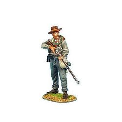 Коллекционный солдатик, Гражданская война США, Пехотинец 13-го Алабамского полка, на изготовке