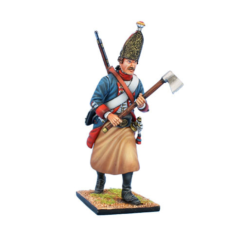 Коллекционный солдатик, Семилетняя война. Прусский Сапер гренадеров, с топором