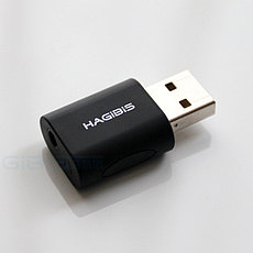USB звуковая карта HAGIBIS, USB - 3.5mm jack audio, для ПК и Ноутбуков, Наушники + микрофон 2в1, фото 2