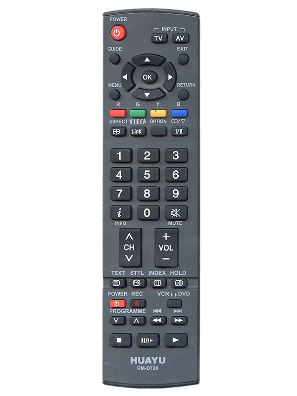 Универсальный пульт ДУ для телевизоров Panasonic HUAYU RM-D720 (черный)