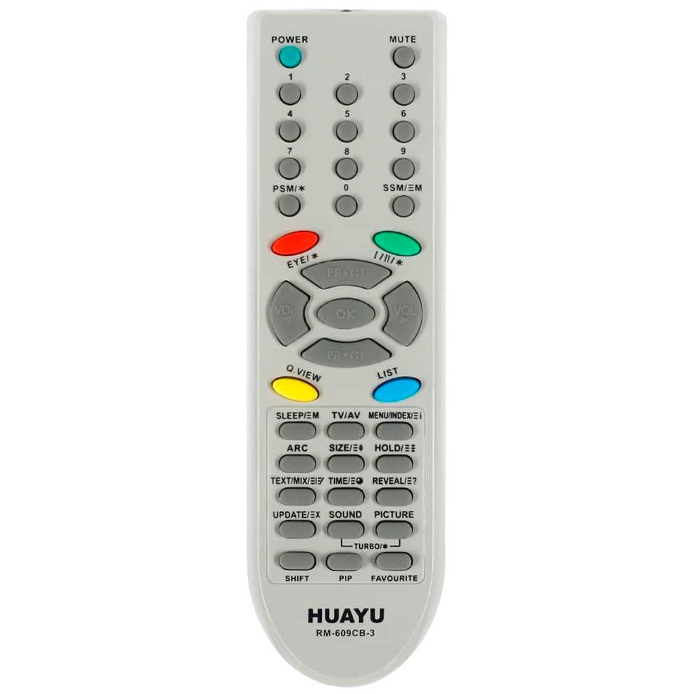 Универсальный пульт ДУ для телевизоров LG HUAYU RM-609CB-3 (черный)