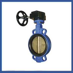 Затвор чугунный межфланцевый с редукторным приводом D371X-16 (Ру16)