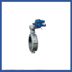 Затвор стальной фланцевый с электроприводом D343H-16 (Ру16)