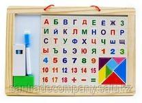 Деревянная доска для рисования(буквы и цифры)
