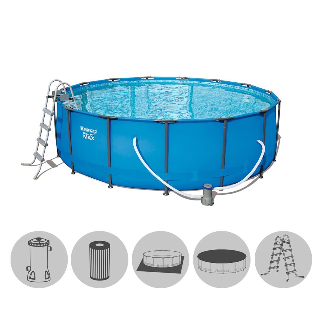 КАРКАСНЫЙ БАССЕЙН BESTWAY 56438 457 х 122 СМ