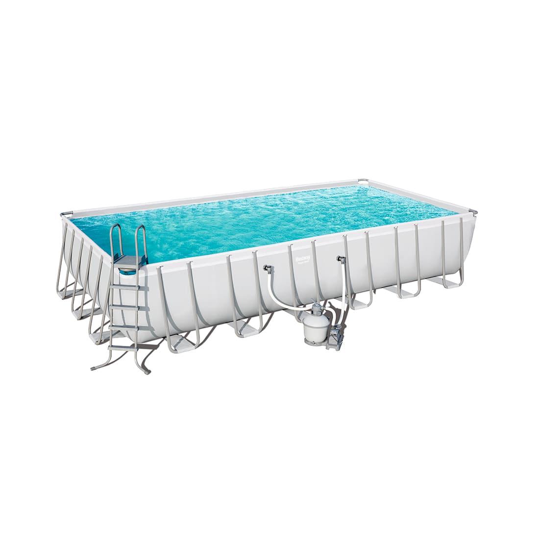 Каркасный бассейн Bestway 56475 (732*366*132 см)песоч.фил.-насос 5678л/ч,тент, лестн., настил