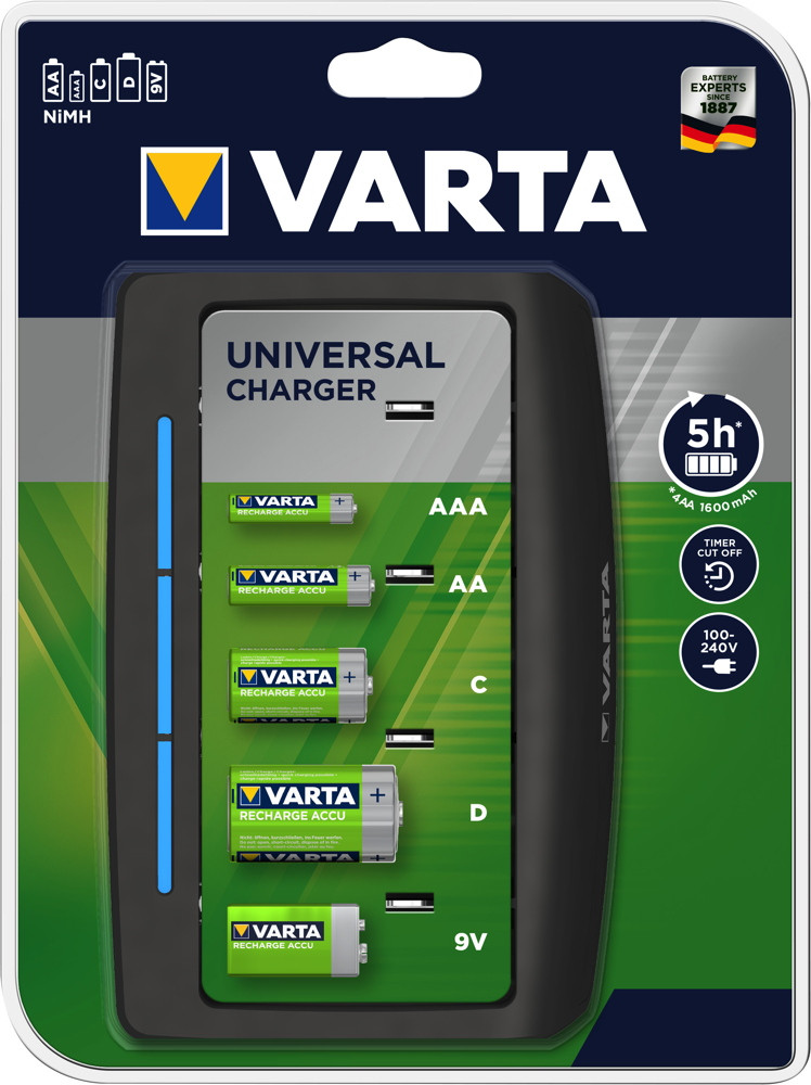 Универсальное зарядное устройство UNIVERSAL Charger VARTA