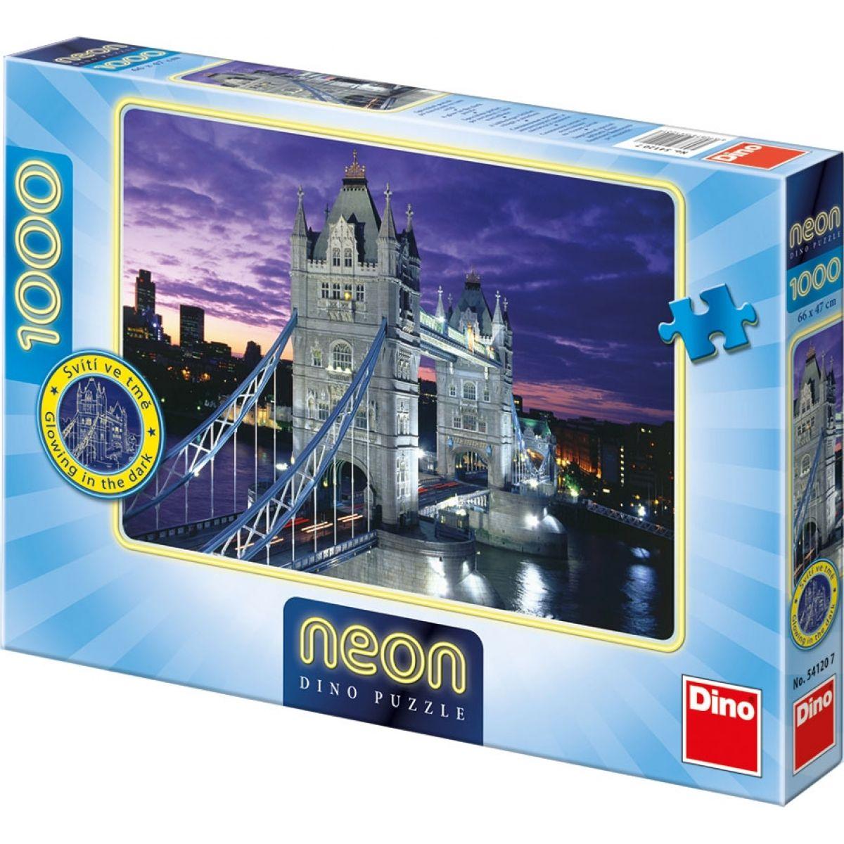 Dino puzzle Неоновый Пазл из 1000 деталей. Тауэрский мост. Великобритания - фото 2 - id-p77436798
