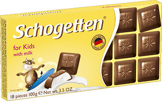 Молочный шоколад Schogetten for kids  Детский 100 гр (15 шт. в упаковке)