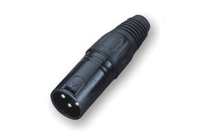 ROXTONE RX004M Разъем cannon кабельный папа 3-х контактный, цвет: Черный - фото 1 - id-p77437895