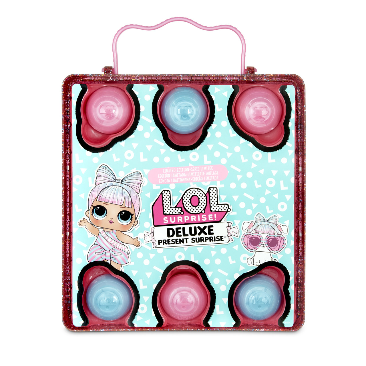 Лол сюрприз коробка с Бантом розовая LOL Surprise Deluxe Present Surprise