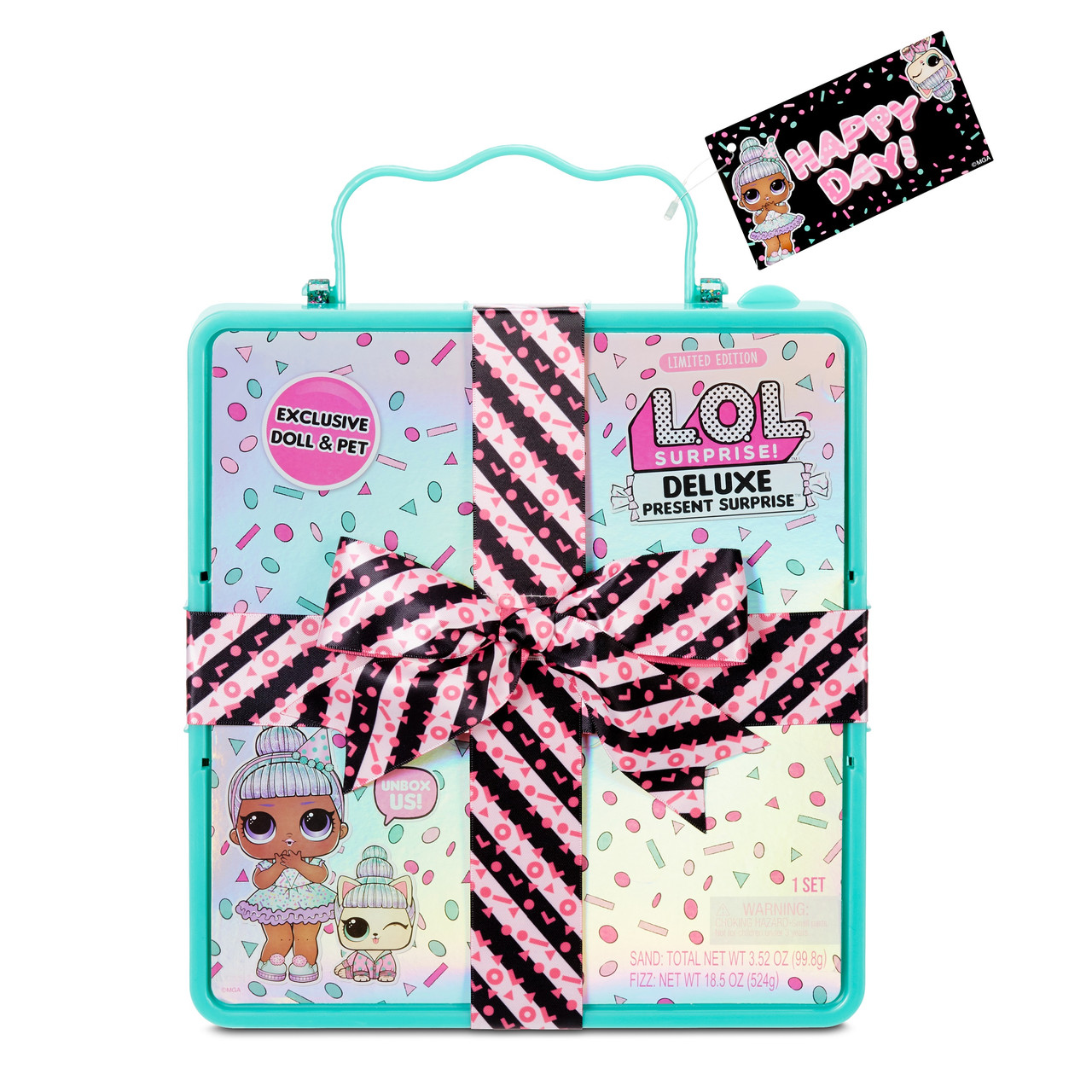 Лол сюрприз коробка с Бантом бирюзовый LOL Surprise Deluxe Present Surprise
