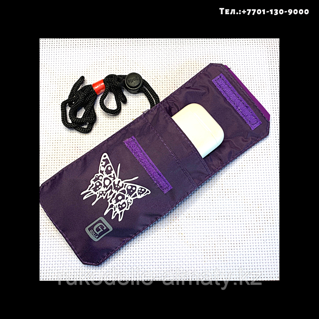 Чехол для сотового телефона "бабочки"вертикальный фиолетовый - фото 3 - id-p77438946