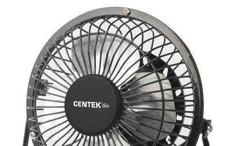 Вентилятор настольный металлический CENTEK Air Black&RED {защитная решетка, USB} (Черный) - фото 2 - id-p77440070