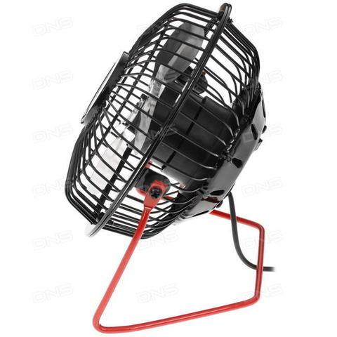 Вентилятор настольный металлический CENTEK Air Black&RED {защитная решетка, USB} (Черно-Красный) - фото 3 - id-p77440071
