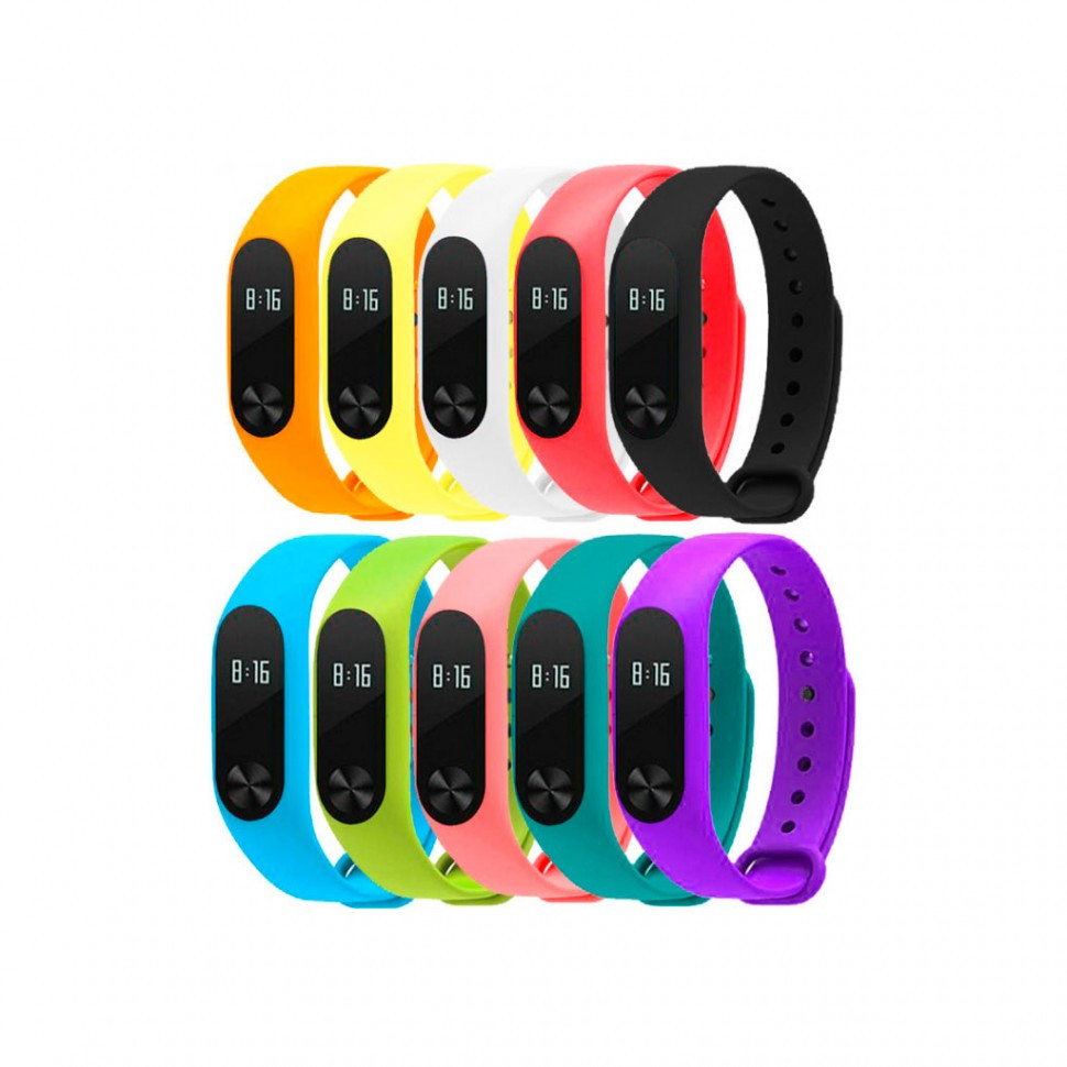 Силиконовый ремешок Untamo для фитнес трекера Xiaomi Mi Band 2, синий