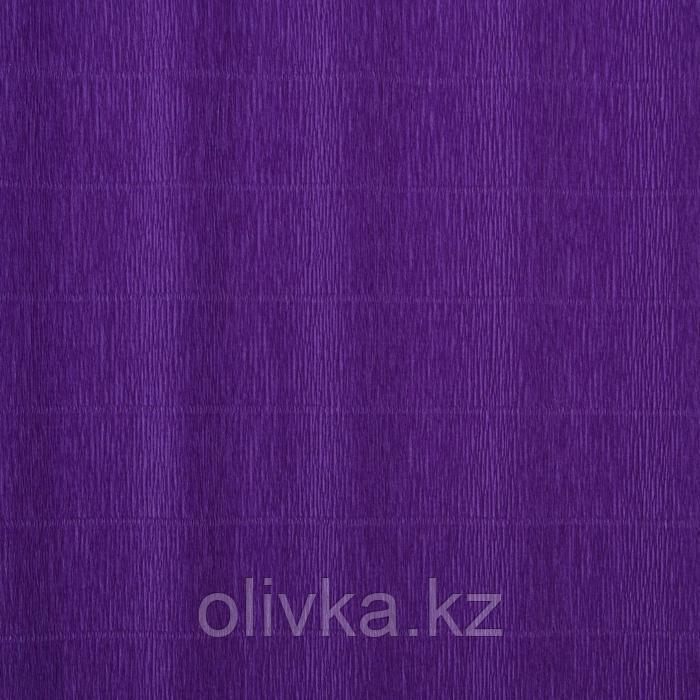 Бумага для упаковок и поделок, гофрированная, фиолетовая, однотонная, двусторонняя, рулон 1 шт., 0,5 х 2,5 м - фото 2 - id-p76892708