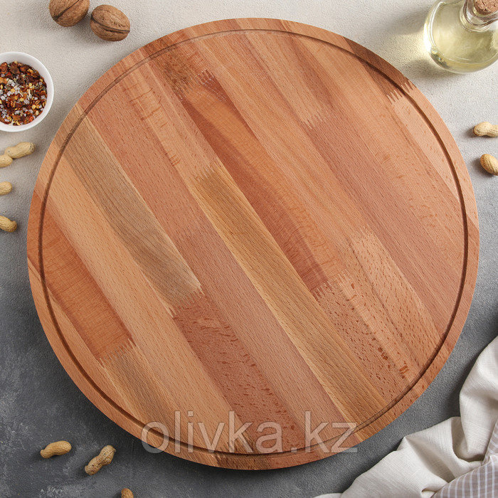 Блюдо для пиццы, массив бука, d=40 см