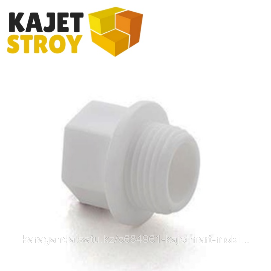 Заглушка резьбовая 1/2 PN 25 белый РТП (120/720)