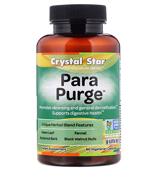 Crystal Star, Para Purge, 60 вегетарианских капсул