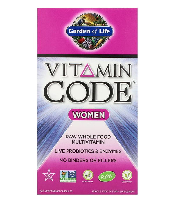 Garden of Life, Vitamin Code, для женщин, 240 вегетарианских капсул