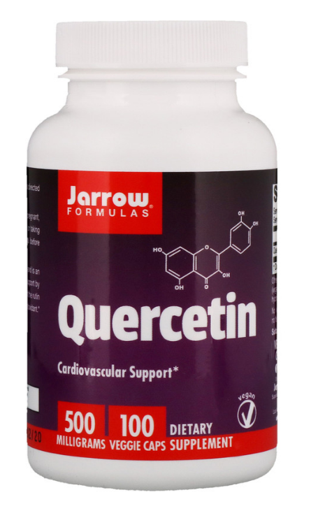 Jarrow Formulas, Кверцетин, 500 мг, 100 овощных капсул