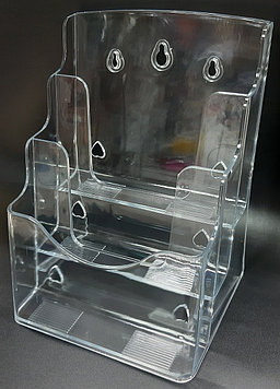 Холдер для буклетов, А5, 3-х ярусная, 165*220 мм