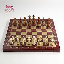 Шахматы, шашки, нарды 3в1 (красное дерево) 48х48см