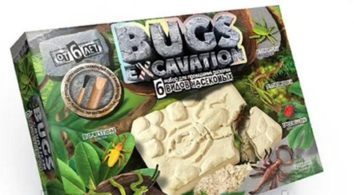 Набор для проведения раскопок "BUGS EXCAVATION Богомол,Скорпион" , шт