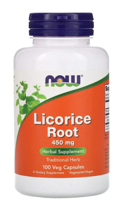 Now Foods, Licorice Root, 450 mg, 100 Veg Capsules