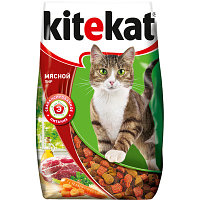 Корм Kitekat для кошек "Мясной пир" - 1,9 кг