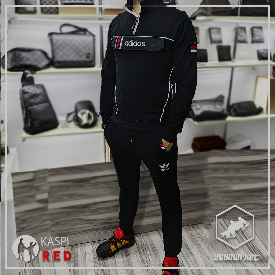 Спортивный костюм Adidas Black в Алматы - фото 3 - id-p77492830