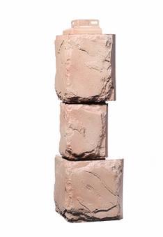Угол наружный Терракотовый 459х140х140 мм Крупный Камень FINEBER
