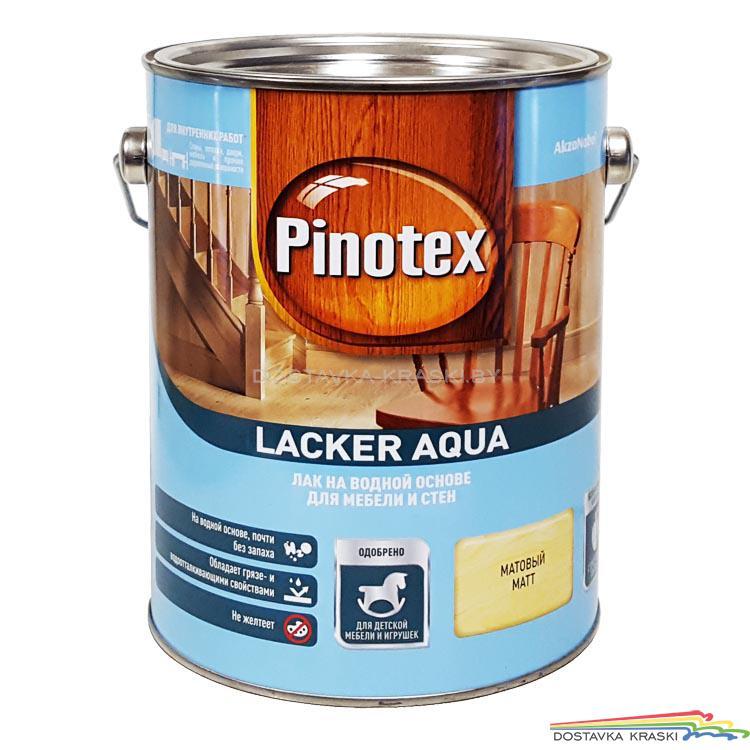 Лак на водной основе Pinotex Lacker Aqua для мебели и стен 2.7