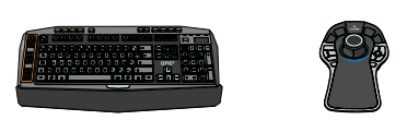 Клавиатура и 3D джостик в комплекте.VX ENH KBD 3D MOUSE COMBO - фото 1 - id-p77037482