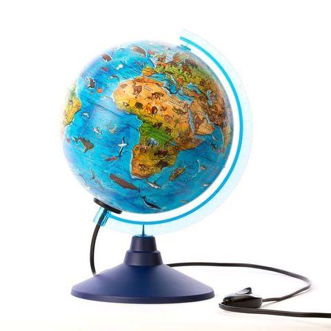 Глобус с подсветкой от сети Globen «Классик Евро» {физический, политический, рельефный} (физический рельефный - фото 9 - id-p77558818