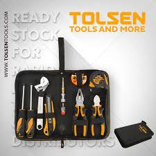 Набор ручной инструментов 9шт / Hand tools set 9pcs Tolsen - фото 1 - id-p77564550