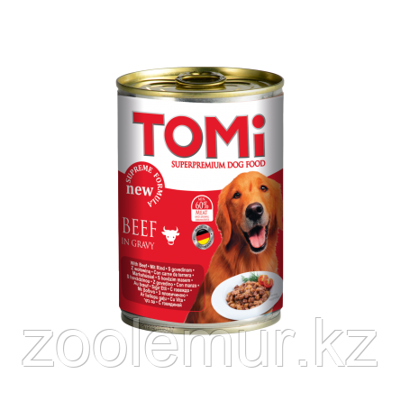 TOMI консервы - для собак (с говядиной) 400 гр.