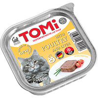 TOMI - для кошек паштет (с птицей и печенью) 100 гр.
