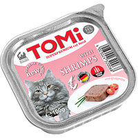 TOMI - для кошек паштет (с креветками) 100 гр.