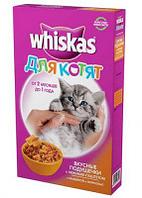 Whiskas для котят под, мол индейка, морковь  350 гр