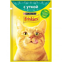 Friskies, Фрискис, влажный корм для кошек, кусочки с уткой, уп.26*пауч.85гр.