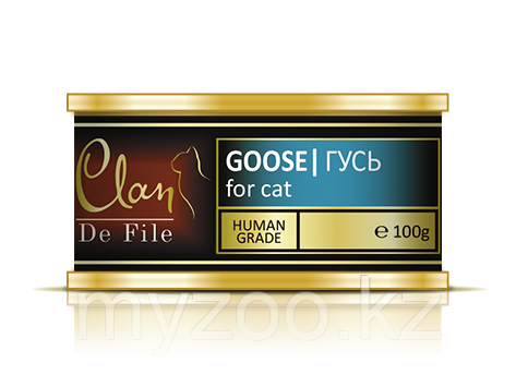 Влажный корм для кошек CLAN De File (Гусь) 100 гр