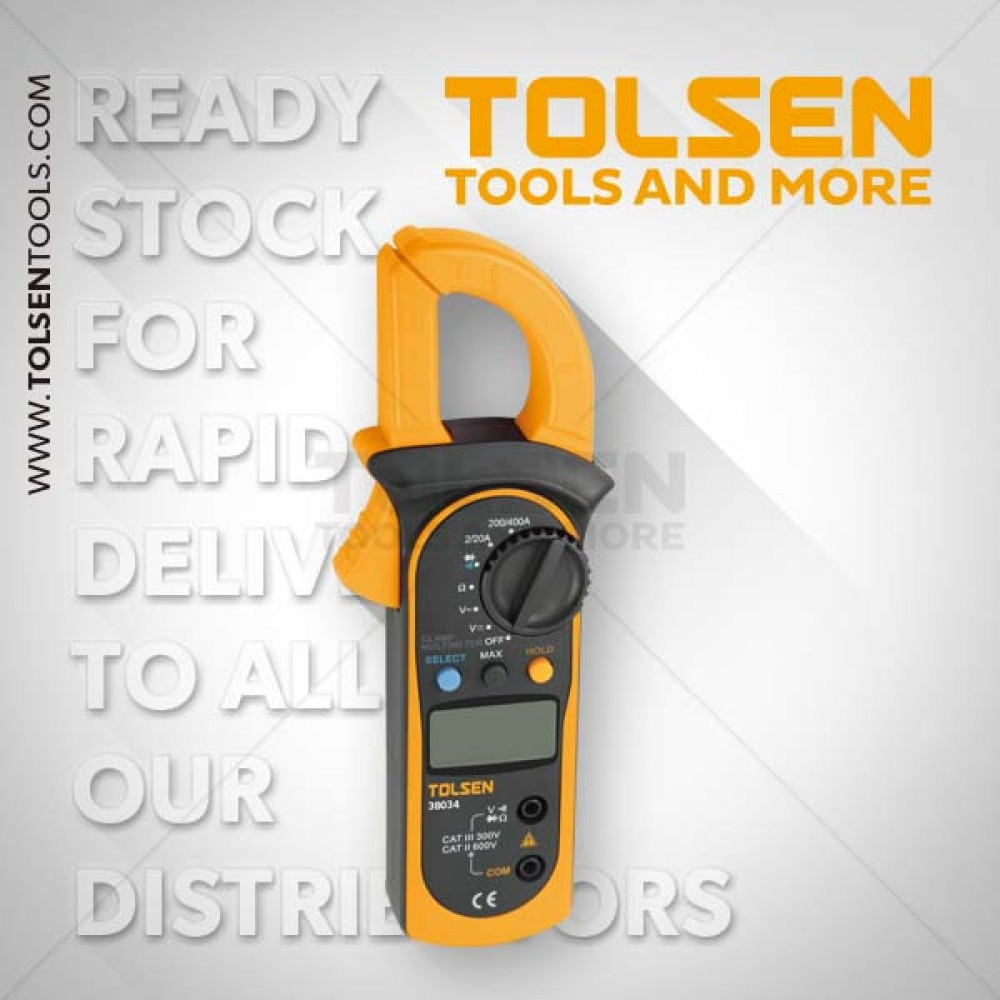 Клещи токовые цифровые Tolsen / Digital Clamp Multimeter Tolsen - фото 1 - id-p77578236