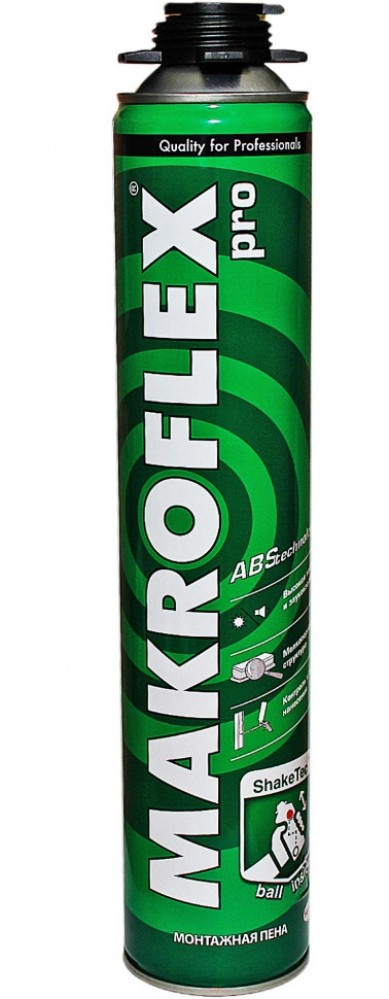 MAKROFLEX ShakeTec PU PRO Профессиональная монтажная пена с технологией ShakeTec, 750 мл