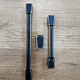 Ручка мебельная 8055-192 метал/черн, фото 5